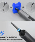 Mini Electric Screwdriver Kit 29 In 1 With 24 Magnetic Bits For Precision Cordless Repairs showing magnetic bit holder feature