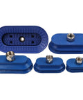 Premium Industrial 60 By 30 NBR Oval Pneumatic Suction Cup For Manipulator Systems, set of blue rubber vacuum grippers