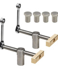 Heavy Duty Adjustable Benching Dog Clamp For Woodworking, three quarter inch dog hole clamp with wrench and workbench stop
