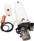 24V Hydraulic Power Unit With Dual Valve Pump And 12.68 Quart Tank For Car Tailboards And Lifting Platforms 2200W High Output