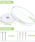 Two Pack Flush Mount LED Ceiling Lights 12 Inch 28W Energy Saving with 3 size dimensions and mounting accessories