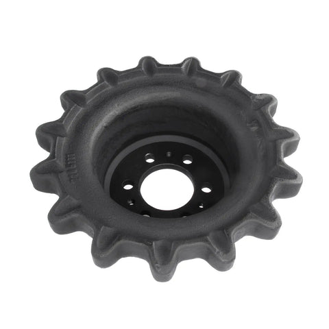 Heavy Duty Track Drive Sprocket With Fifteen Tough Teeth And Five Point Seven Five Inch Deep Bore Built Different To Crush Dirt And Mud Precision Drops Into Skid Steer Loader Direct Oem Swap 6736306 6855724 7165111 Super Tough, top view.