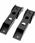 Heavy Duty Rear Door Hinge Set For Jeep Wrangler Jk And Jku 2007 To 2018 Reinforced Steel tailgate hinges with matte black finish.