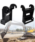 X Change Quick Attach Coupler Bracket For Bobcat E Series Excavators Black Coated Steel Bolt On Mounting Accessory