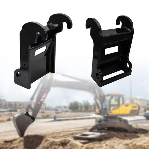X Change Quick Attach Coupler Bracket For Bobcat E Series Excavators Black Coated Steel Bolt On Mounting Accessory