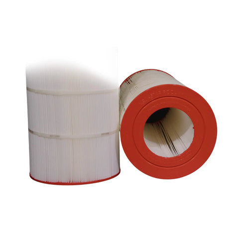 Pleat Filter Cartridge Media PF27000 Series For 200 Sq Ft Pool Filtration, High Flow Up To 150 GPM, Deep Clean Replacement Filter Media For Residential And Public Pools, Great For DIY Pool Pros, pleated pool filter cartridge with red end cap