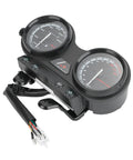Thinking Process: black PP T material motorcycle speedometer and tachometer gauge kit with wiring harness