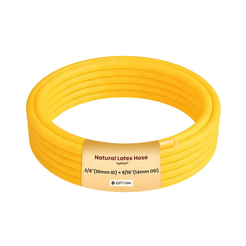 Coiled yellow Natural Latex Tubing Nine Sixteenths Inch Outer Diameter By Three Eighths Inch Inner Diameter For Slingshot Catapult Use