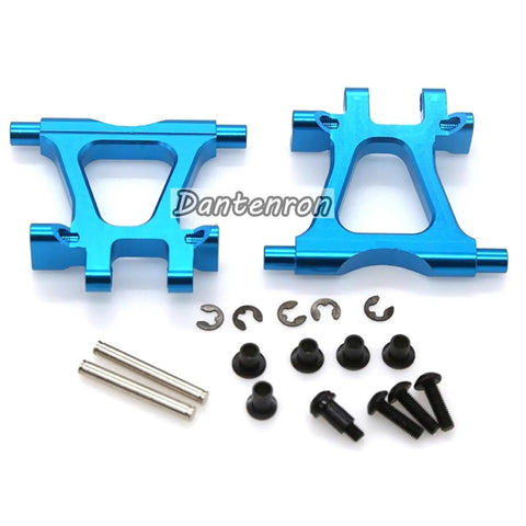 Beefed Up Aluminum TT02 Swing Arm Upgrade Kit For One Tenth Scale On Road RC Cars Front Upper And Lower Suspension Arms Blue