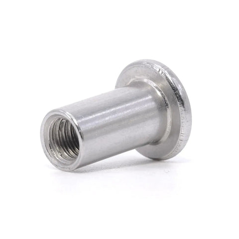 Kid Safe M6 X 15mm Binding Barrel Caps For Cribs, zinc plated steel screw part with cylindrical shape for secure assembly.
