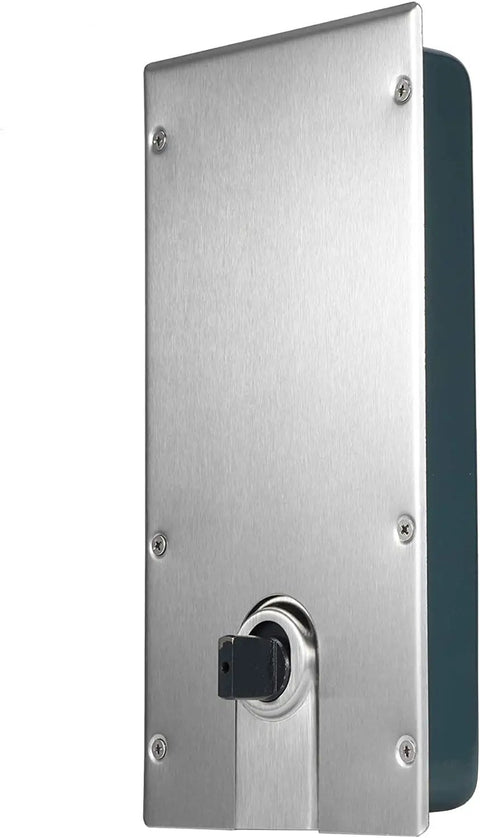 Glass Door Hinge Closer With Steel Floor Mount Hydraulic Buffer, silver finish for cabinets and furniture installation.