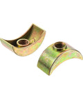 Two M6 half moon nuts from 16 Piece M6 Half Moon Nuts And Washers Set In Bronze Zinc Alloy External Thread Lock Washers Spacer Connectors