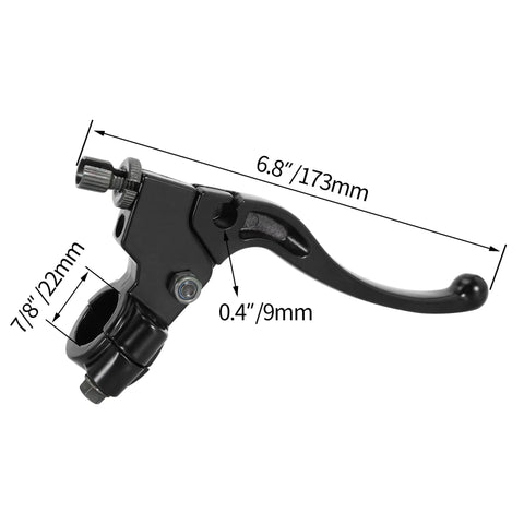 Left Seven Eighths Inch Clutch And Brake Lever Perch For KX Dirt Bikes KX60 KX65 KX80 KX85 KX100 KX125 Durable Aftermarket Replacement