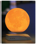 Levitating Moon Lamp With Nonstop Rotation, Magnetic Levitation Light In Three Color Modes, Touch Control Night Light For Modern Room Decor