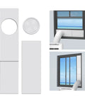 Portable Air Conditioner Window Seal Kit 5 Inch Universal Vent For Exhaust Hose, adjustable seal for vertical or horizontal windows