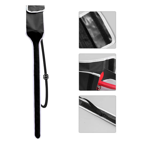 Waterproof Fencing Sword Bag With Adjustable Shoulder Strap Built Tough From 600D Oxford Cloth showing details and interior strap