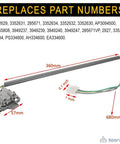 Washer Lid Switch Direct Replacement For Whirlpool And Kenmore Washers 285671 V with dimensions and connectors visible.