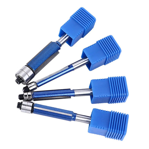 Rock Smooth Sights With This 4Pcs Flush Trim Bit Set For Your Router Featuring A Solid 6Mm Shank And Double Bearing Design