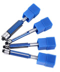 Rock Smooth Sights With This 4Pcs Flush Trim Bit Set For Your Router Featuring A Solid 6Mm Shank And Double Bearing Design That Cuts Clean Edges Without Wobble So You Can Finish Your Woodworking Projects Like A Total Champ Tonight - Blue router bits.