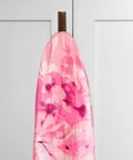 Straight Up Solid Natural Wood Wall Hooks For Bags And Hats Vintage Branch Coat Rack Entryway Storage with pink floral scarf