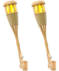 Upgraded Flickering Flame Solar Powered Torches to Light Up Outdoor Gardens and Patios Waterproof Decorative Lighting