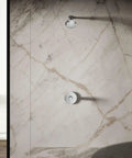 Forté 2.0 GPM Showerhead With Katalyst Spray, Single Function Low Flow Upgrade That Delivers Big Shower Pressure in marble bathroom