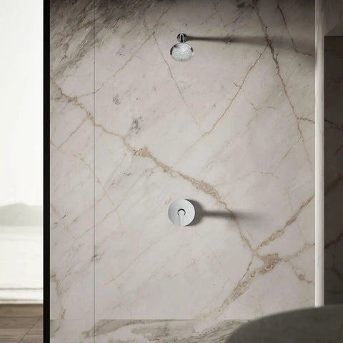 Forté Single Function Showerhead With Katalyst Air Induction, 1.75 GPM, Polished Chrome, High Flow 48 Nozzle Sprayface For Strong, Even Rinses, MasterClean Easy Clean Face, Reduces Overspray, Quick Install