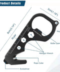All In One Survival Pen Dope Eleven In One Multi Tool Pen with ruler, keychain, bottle opener, wrench, rope cutter, screwdriver