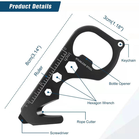 All In One Survival Pen Dope Eleven In One Multi Tool Pen with ruler, keychain, bottle opener, wrench, rope cutter, screwdriver
