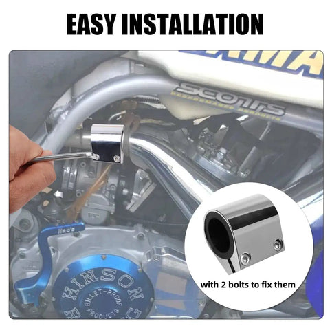 Beefy 1 Inch Exhaust Sleeve Clamp Band Set, High Temp Muffler Seal Kit, 2 Pack For Yamaha Banshee 1987-2006 And Any 1 Inch ID
