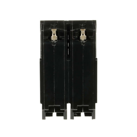 Front view of Single 100 Amp Double-Pole Circuit Breaker 120/240V THQL Load Center GFCI Plug-In Thermal-Magnetic Q-Line Replacement