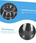 Close-up of V-shaped outlet on 450ml Borosilicate Glass Turkish Coffee Pot Stovetop Tea Maker With Handle Milk Warmer