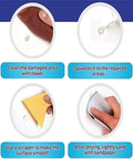 Step-by-step guide for using Pro Grade Drywall Repair Kit With Scraper And Mending Agent, Wall Patch Kit for Cracks and Holes.
