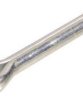 Close-up of a single 5/32-inch steel cotter pin from Cotter Pin Set Five Thirty Second Inch By One And A Half Inch 50 Pack Durable No Fuss Quick Insert For Securing Two Parts Through A Single Hole Ideal For Home Garage And Automotive Projects.