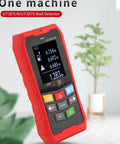 Top Tier Badass Wall Scanner And Metal Detector Stud Finder With Ac Voltage Live Cable Depth Detection Waterproof Probe Rock Solid Multi Functional Tool Built Like A Tank For Handyman Crews And Homeowners, red color wall detector with display.