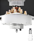 Heavy Duty Electric Chandelier Hoist With Remote And Wall Switch For Villas Featuring 6 Meter Lift Stroke 120 Watt Motor with pendant lamps.