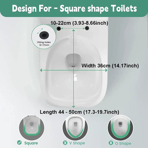 Heavy Duty Slow Close Toilet Seat Fits Square Or Rounded Bowls Zero Slam Drama Quick Release Hinge Solid Plastic Build smooth toilet dimensions