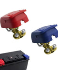 Two Piece Copper Plated Battery Terminal Clamps With Protective Cover And Quick Release Positive Negative Car Battery Connectors Insulated PVC Shell