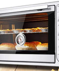 Large Dial Oven Thermometer Pack Of 2 With Dual Scale 50 To 300 C And 100 To 600 F in oven with baking pastries