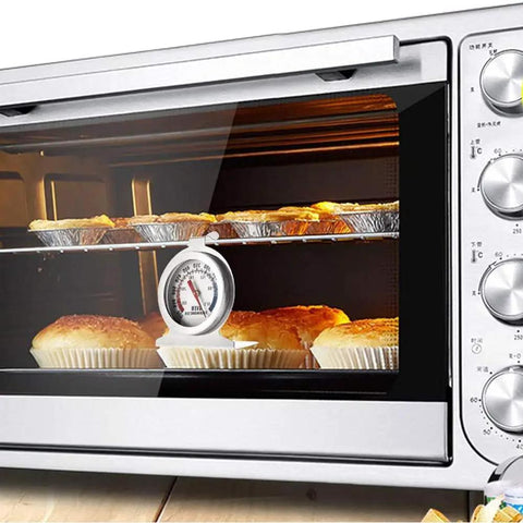 Large Dial Oven Thermometer Pack Of 2 With Dual Scale 50 To 300 C And 100 To 600 F in oven with baking pastries