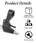 Black aluminum alloy bike brake lever with screws, highlighting product details for 4 Pack M7 Bike Brake Lever Adjuster Screws 7mm Aluminum Alloy.