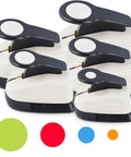 Dope 5 Circle Hole Punch Set For Paper Crafts And Scrapbooking, Multi Size Round Paper Punches 2 Inch to Three Eighths Inch