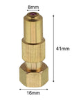 Adjustable High Pressure Copper Spray Nozzle For Farming Garden And Irrigation Systems With Ceramic Core Precision Fine Mist And Leak Resistant Durable Pottery Tip Built To Last
