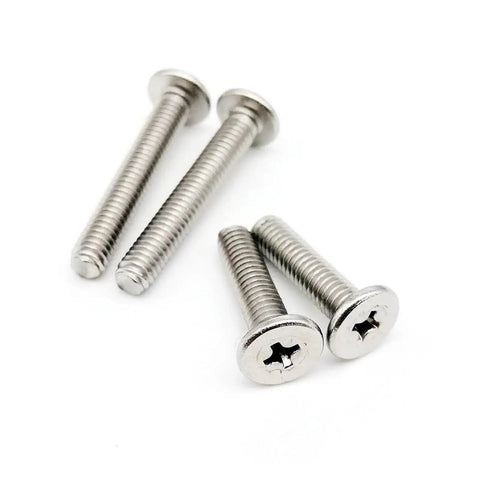 Premium Pack Of Ultra Thin Super Low Flat Head Phillips Screws Made From A2-70 304 Stainless Steel, sizes M2x6 and M2.