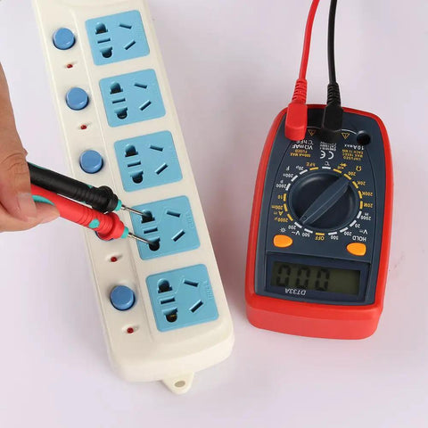 Pro Grade Digital Multimeter Test Lead Kit With Alligator Clips, Replaceable Probes, 16 Piece Set used with power strip