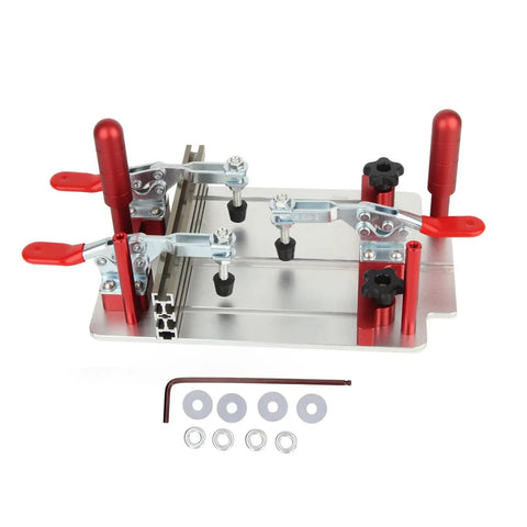 Pro Grade Router Table Coping Sled with Safe Clamping and Adjustable 0 to 48mm Design for Precise Woodworking Aluminum Alloy