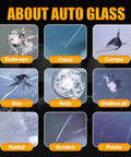 Ultimate Windshield Repair Kit For Chips And Cracks 2025 Upgrade With Nano Fluid Filler Star Shaped Crack Examples