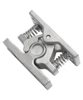 Spring Loaded Double Roller Door Catch For Cabinets Stainless Steel Lock Stop Clamp With Beefy Grip, showing springs and rollers