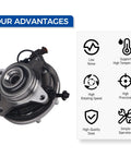 Front Wheel Hub Bearing Assembly 515188 For Ford F 150 2017 2018 2019 2020 Front Passenger And Drive Side With ABS 6 Lug