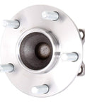 Plug-And-Play Rear Wheel Bearing And Hub Assembly For 2014-2016 Mazda 3 And Mazda 3 Sport With 5 Lugs And ABS, Exact Fit, Pre-Greased And Pre-Sealed